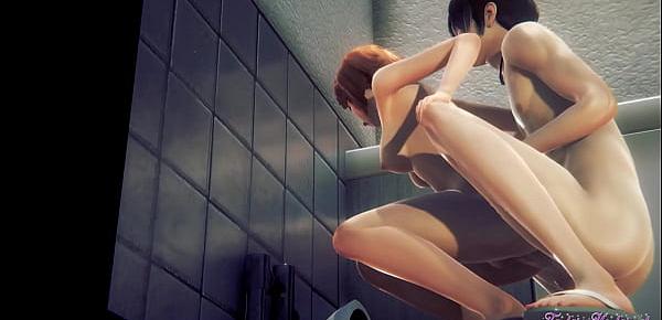  Jujutsu Kaisen Hentai - Nobara Kugisaki Hard Sex in a Japanese toilet, Fucked with creampie in her pussy - Japanese manga anime porn